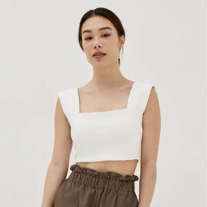 Love Bonito - Zielle Padded Square Neck Crop Tank